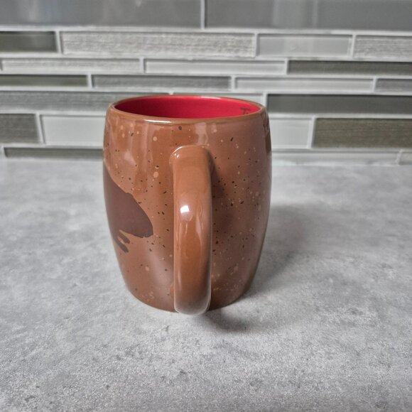 2016 Tim Hortons Brown Speckled Beaver Coffee Tea Mug Cup - Picture 2 of 8